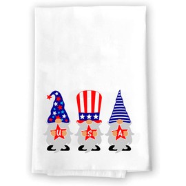 Memorial Day 4th of July Summer Home Decor Decorative Kitchen and Bath Hand Towels | American Flag | Spring Fall Accents | Red White and Blue Towel Home Holiday USA Decorations