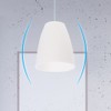 Yardwe Plastic Lampshade Replacement: 6 Pieces Flat Head White Plastic