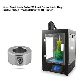 Joyzan Pack of 5 Retaining Ring, 8 mm Shaft Locking Ring, T8 Lead Screw Nickel-Plated Ring, Material Insulation, Adjusting Rings, Boundary Ring, Shaft Ring, Positioner, Positioner, 3D Printer, CNC