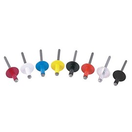 Tru Rivet 3/16 Large Head, Orange, Aluminum, Box of 250