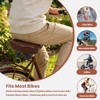 LEWEE Cruiser Brown Bike Seat, Extra Wide Bicycle Saddle Cushion,