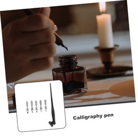 LALAFINA 1set Vintage Dip Pen Irregular Grip Design Tips and Pen Holder for Calligraphy Drawing and Enhanced Comfort for Reduced Hand Fatigue