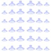 Hyamass 100pcs Mini Clear Plastic Suction Cups Without Hooks (Diameter