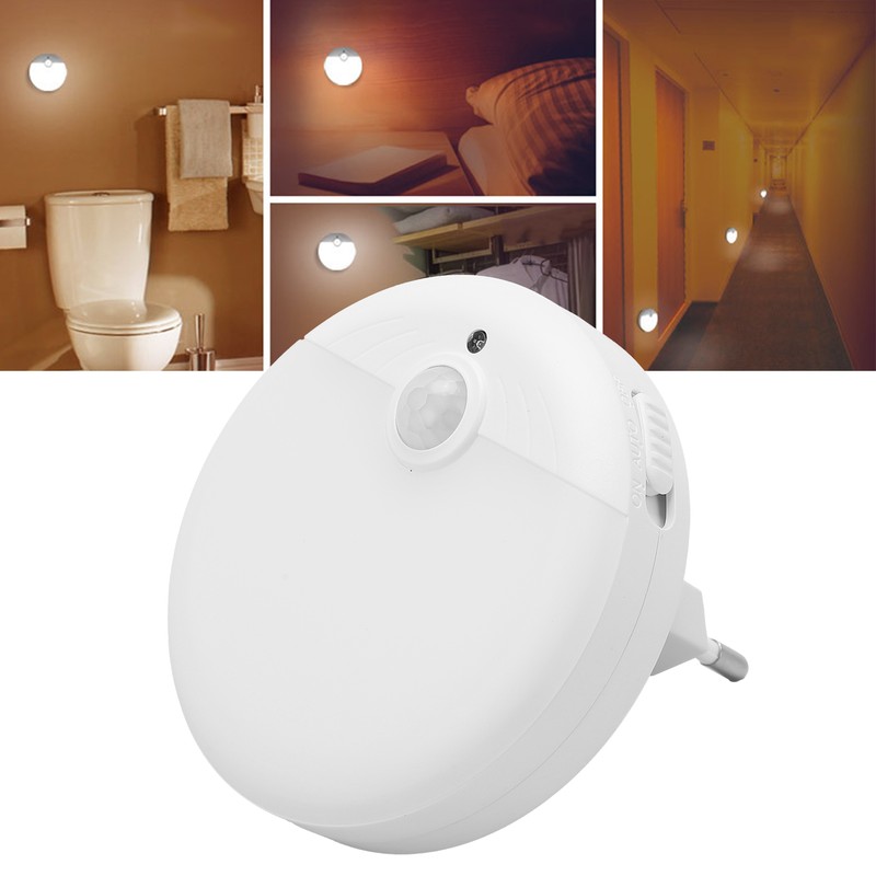 Smart Night Light PIR Motion Sensor LED Plug in Bedside