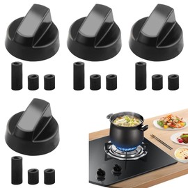 YREYBN 4 Pcs Cooker Knobs Replacement Oven Knobs, Universal Control Knobs for Ovens, 42mm Gas Stove Control Knobs Multi Replacement Accessories, for Kitchen Cooker & Hob