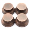 Unbranded 4Pcs Metal Hat Top Flat Top Bass Guitar Knobs