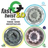 SOFTSPIKES Ft 3.0 Nero, Tacchetti da Golf Pulsar Uomo, Clamshell
