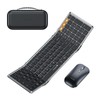 ProtoArc - Teclado y mouse plegable, XKM01 plegable Bluetooth teclado