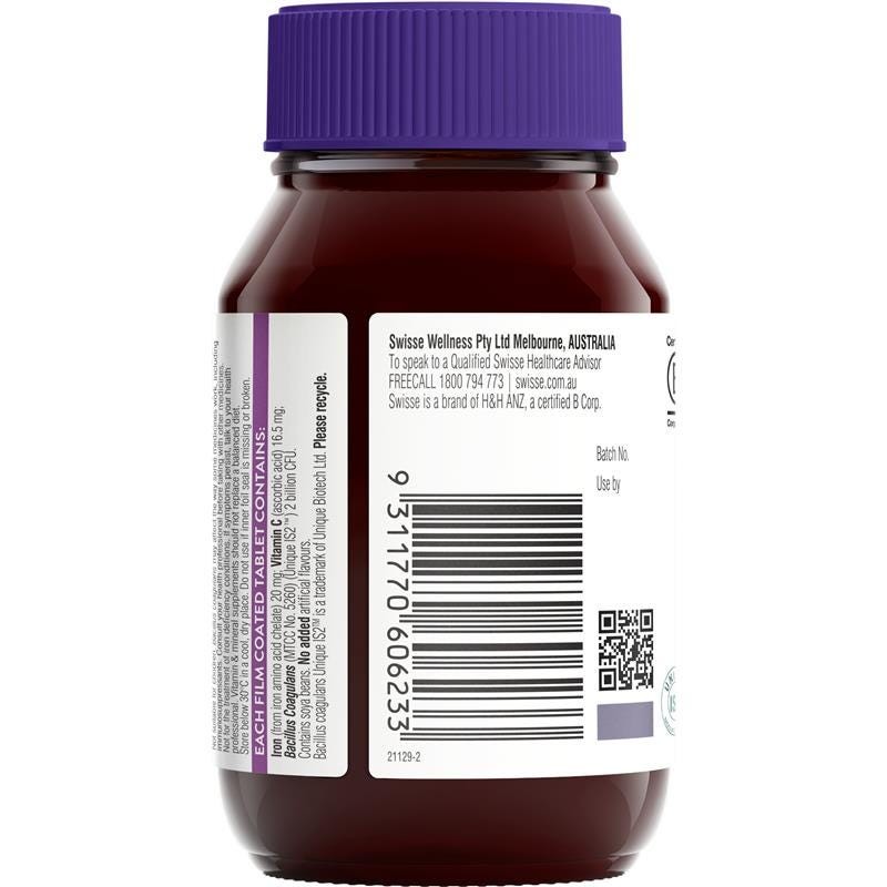 Swisse Ultiboost Iron + Probiotic Tab X 30