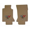 Lloyd Mats NEW! FLOOR MATS Tan 1997-2004 C5 Corvette Crossed