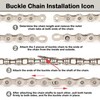 KASESSS 10Pairs Bike Chain Link, Reusable 10 Speed Chain, High