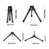 Extendable Mini Camera Tripod, Aluminum Alloy Tabletop Tripod with 1/4