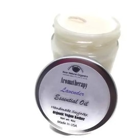 Aromatherapy Lavender Peppermint Essential Oil Calming Soy Wax Candle 6 Ounce