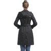 BGSD Women Emma Waterproof Hooded Trench Coat Black X-Small