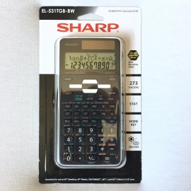 SHARP New Sharp EL-531TGB-BW  12 digit Scientific Calculator  Black & white Free S&H