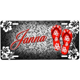 Flip Flops License Plate