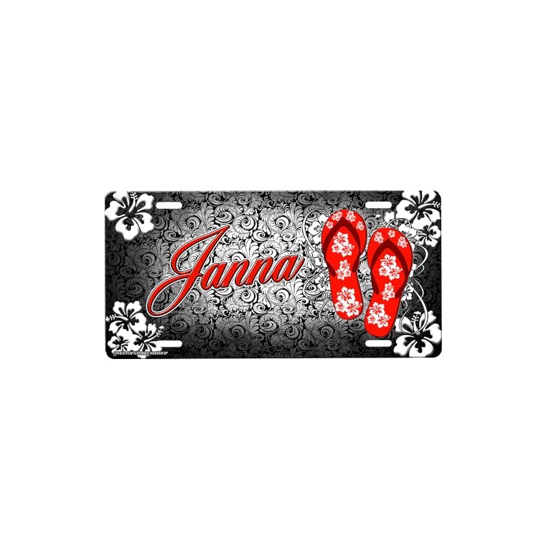 Flip Flops License Plate