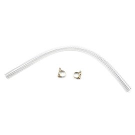 Log Splitter Suction Hose, 36" Length, 1" ID, W/Worm Gear Hose Clamps