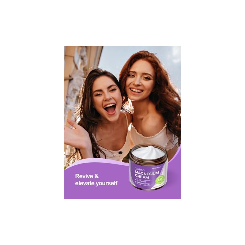Wherehike Crema Tópica Natural Magnesio Dormir Loción Noche Dolor Calambres