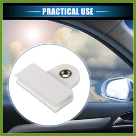 HOPESPANNER 2 Pcs Window Door Glass Channel Retainer Clip, 1.77"x1.61"x0.35" Glass Regulator Holder Sash Clip Universal for Car Truck Van Durable Plastic Beige Replace Parts Vehicle Components