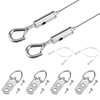 ZIUZI 6.6FT Adjustable Picture Hanging Wire, Heavy-Duty Stainless Steel Wire