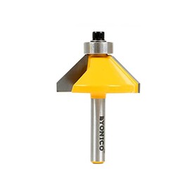 YONICO Chamfer Router Bits Edge Forming 45 Degree 1/4-Inch Shank 13906q
