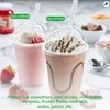 Nationwide Paper Strong Smoothie Cups with Dome Lids 12oz 25pcs