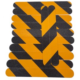 Garerip 12-Pack Anti Slip Traction Tape, 1.57inch x 13inch, Non-Slip Grip Adhesive Tape to Indoor or Outdoor Stair,Tubs, Boats, Safety Grip Tape Non Skid Roll for Stair Steps, 4cm x 33cm