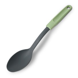 FACKELMANN Serving Spoon 32 cm, Plastic, Mint Green/Light Grey, 330 x 60 mm
