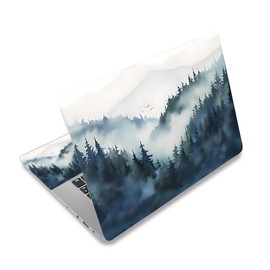 NXZGO 12.1 13 13.3 14 15.4 15.6 Inch Laptop Skin Decal, Laptop Skins Stickers Decals for Notebook PC, Universal Reusable Vinyl Laptop Cover Sticker, Waterproof Art Decal Protector I Misty Forest