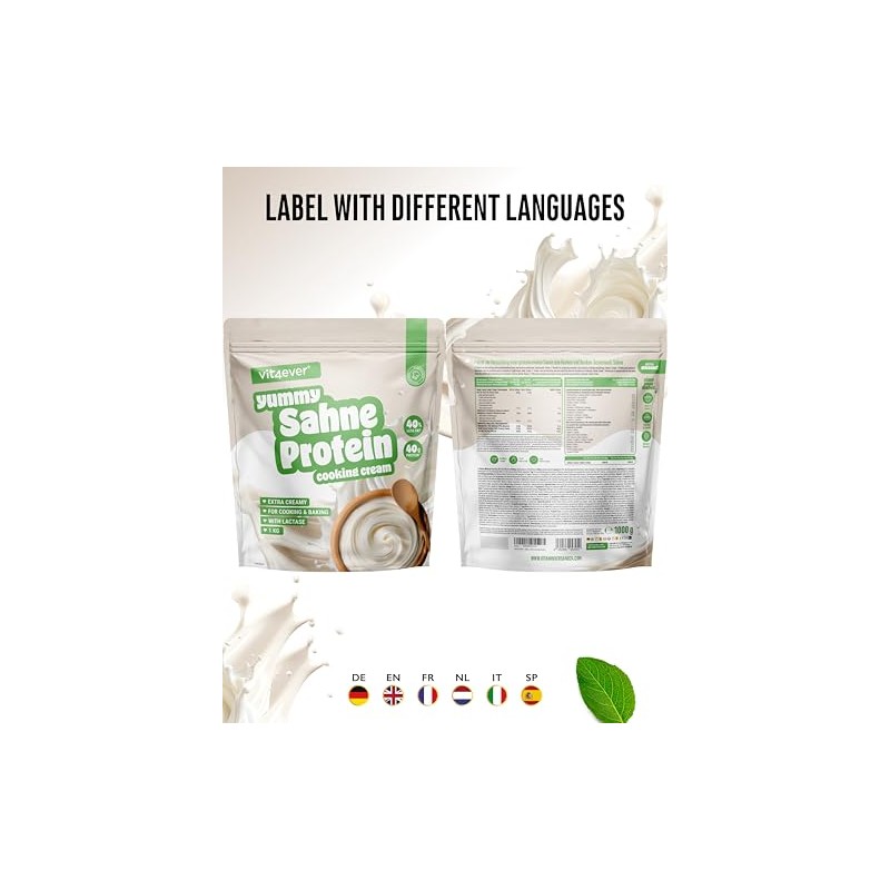 Yummy Cream Protein - 1000 g Bag - Protein-Rich Cooking
