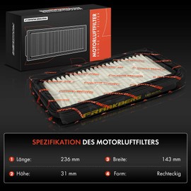 Frankberg 1 x Air Filter Insert Compatible with Liana ER RH Liana Hatchback Swift III EZ MZ Petrol Replacement # 1378063J00