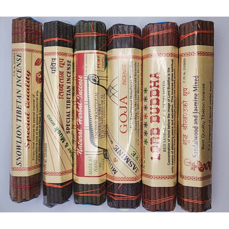 Chandra Devi Tibetan Incense Bundle-6 packs Fair Trade Chandra Devi