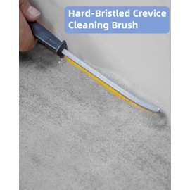 Hidnvefen 4+1 Pcs Crevice Cleaning Brush, 2023 New Multifunctional Gap Cleaning Brush Tool, Hard Bristle Crevice Cleaning Brush, Bathroom Corner Brush, Grout Cleaner Brush, Yellow