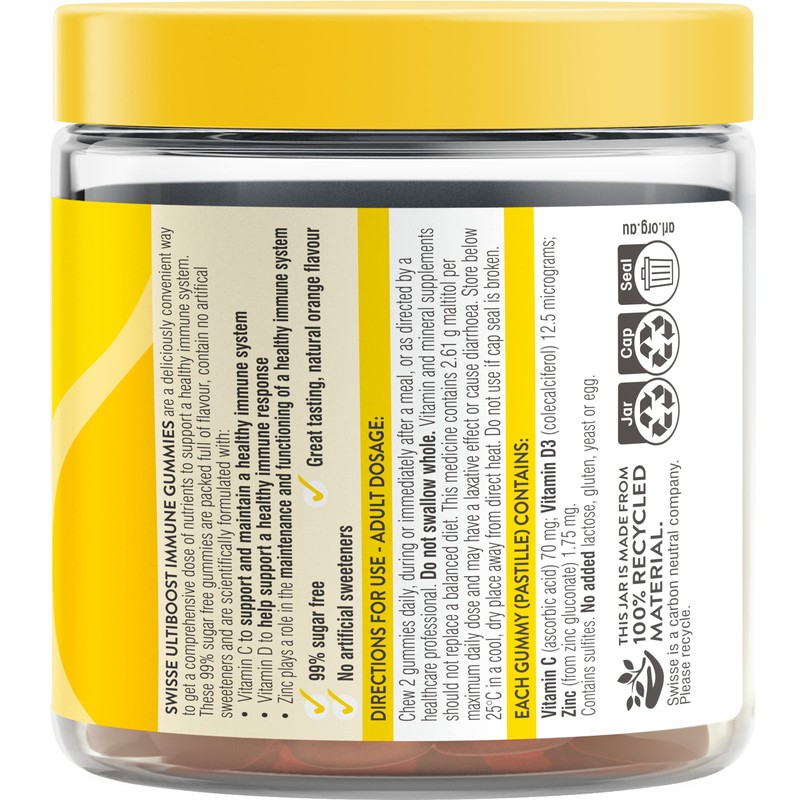 Swisse Ultiboost Immune Gummies | Maintains & Supports a Healthy