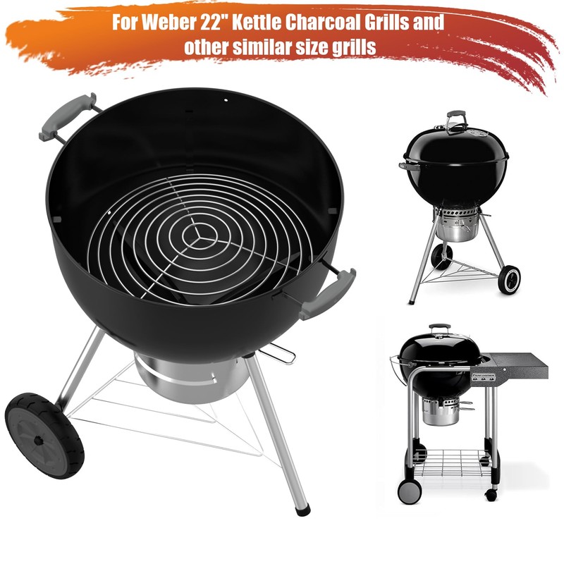 onlyfire Charcoal Grate Fire Grate, BBQ High Heat Charcoal Plate