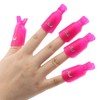 Useful 10Pcs Plastic Acrylic Nail Art Soak Off Clip Cap