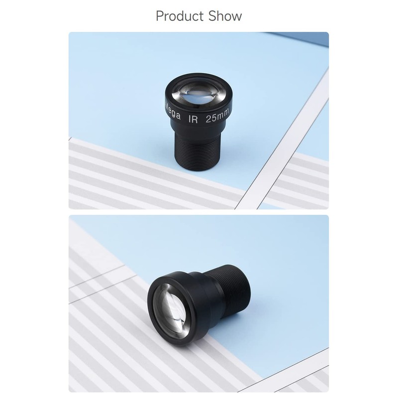 Waveshare M12 Long Focal Length Lens, 5MP, 25 mm Focal