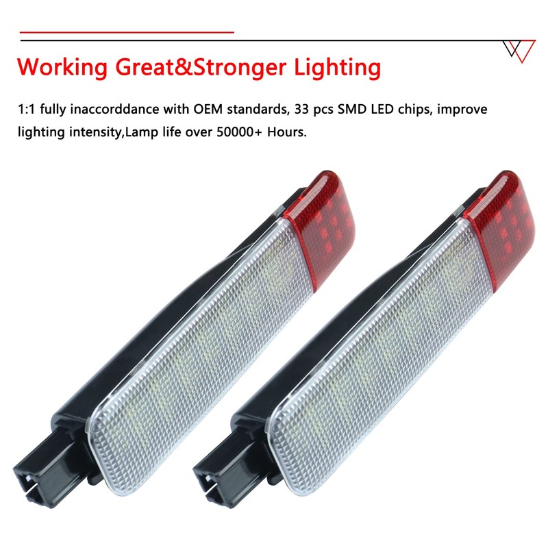 GZZTORES Led Doors Light Courtesy Lights Compatible with Chevy Silverado