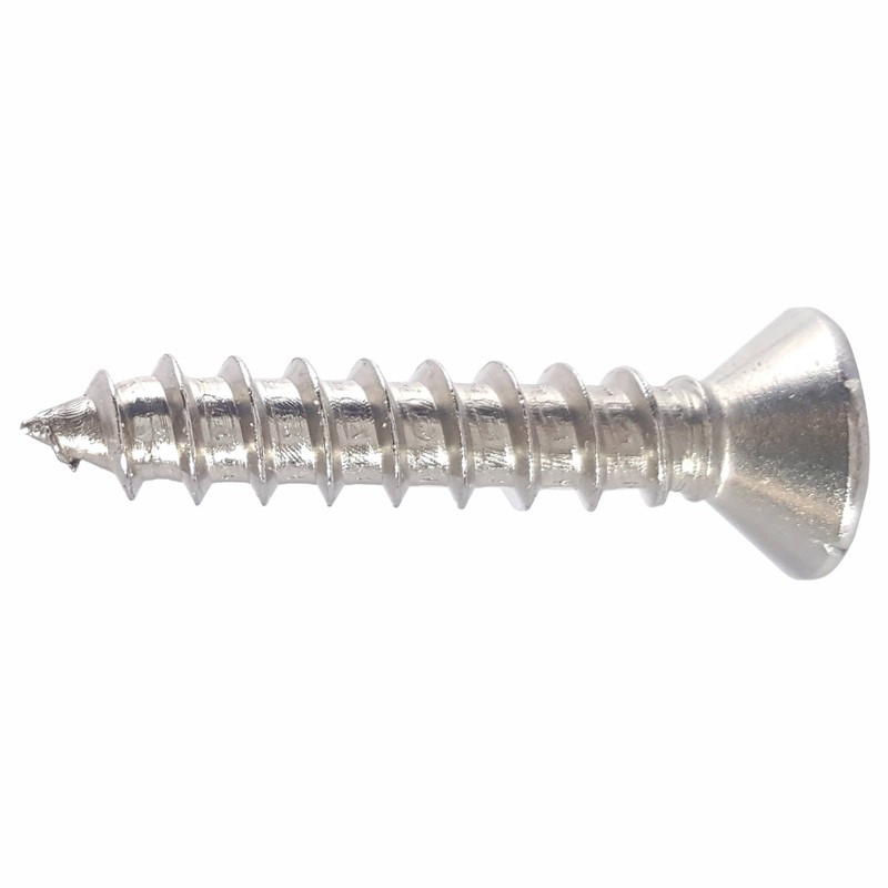 #10 x 1-1/2" Oval Head Sheet Metal Screws, Square Drive,