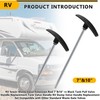 BKIFU RV Sewer Waste Valve Extension Rod 7"&10",rv Black Tank