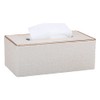KINGFOM Tissue Box Cover PU Leather Rectangle Tissue Box Holder