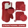 Klex Extra Long Silicone Oven Mitts and Pot Holders, 932°F