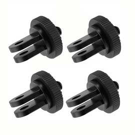 Reflex Camera 4-Pack 1/4"-20 Tripod Adapter Mount Works with Go Pro Hero 13-5, D J I Osmo, Insta 360 – Universal Camera Converter for Action Cameras, Compatible with Go Pro Mounts & Accessories