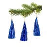 Lamettini Lametta Anhänger Christbaumschmuck Weihnachtsanhänger (10, Blau)