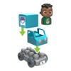 CoComelon, Vehicle with Figure, 4 Pieces, Building Block Construction, Model