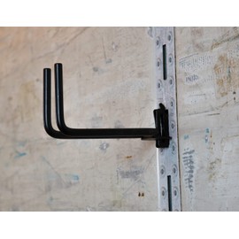 Mytee Products (8 Pack) E-Track Heavy Duty Shovel/Tool Hanger with Spring Fittings | Hook for Tools, Spades, Rakes, in Trucks, Trailers with E Track Tie Down System