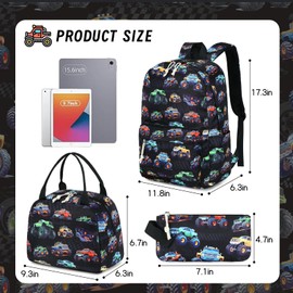 CAMTOP School Backpack for Kids Girls Boys Backpacks with Lunch Box Kindergarten Elementary BookBag Set for Age 4-10