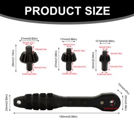 3 In 1 Drill Chuck Ratchet Spanner, Universal Drill Chuck Ratchet Replacement Tool for Drill for Electric Drills and Power Tools