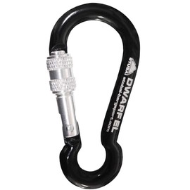 Dwarf El Stubai Sports Mini Karabiner Screw Gate - Black, 19 g